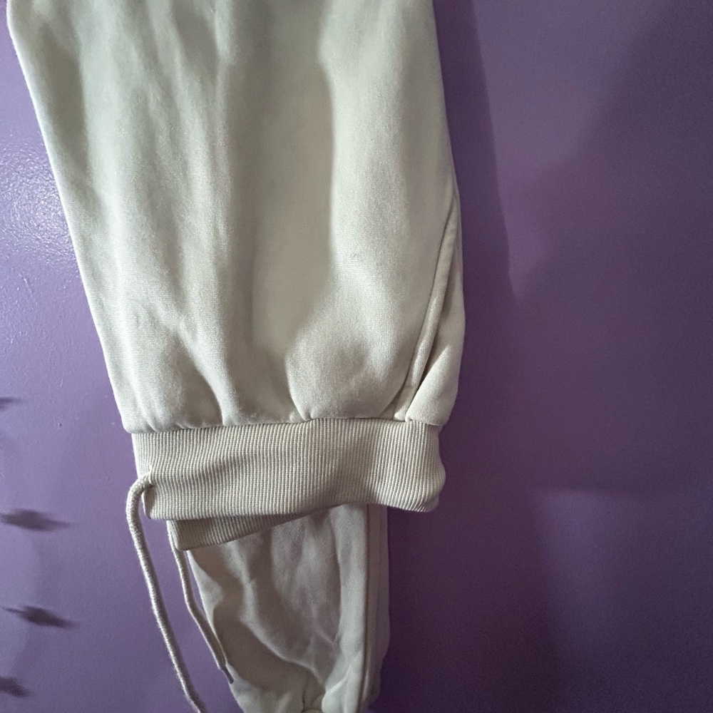 Cream Jogger Pants